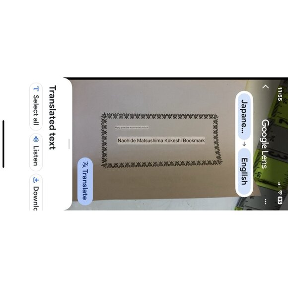 Vtg 70s Japanese Folk Art Kokeshi Wooden Handmade Painted Doll Signed NEW READ - Picture 12 of 16